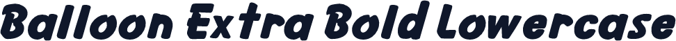 Balloon Extra Bold Lowercase