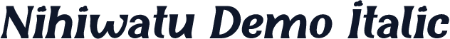 Nihiwatu Demo Italic