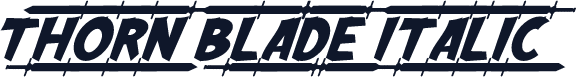 Thorn Blade Italic