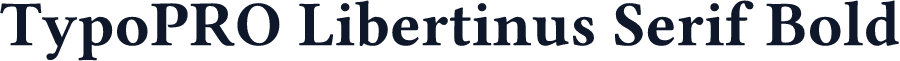 TypoPRO Libertinus Serif Bold
