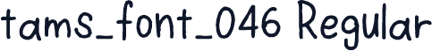 tams_font_046 Regular