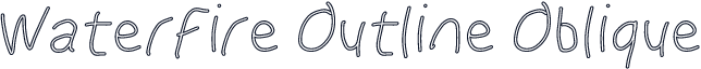 WaterFire Outline Oblique