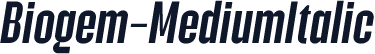 Biogem-MediumItalic