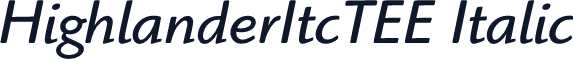 HighlanderItcTEE Italic