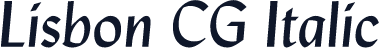 Lisbon CG Italic