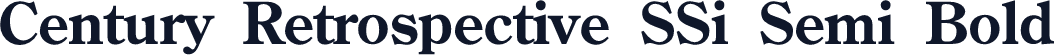 Century Retrospective SSi Semi Bold