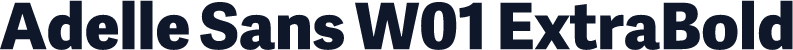 Adelle Sans W01 ExtraBold