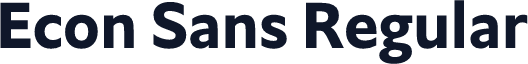Econ Sans Regular