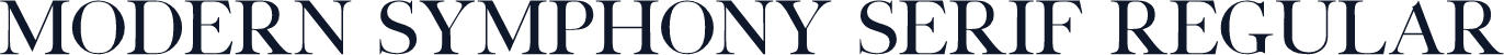 Modern Symphony Serif Regular
