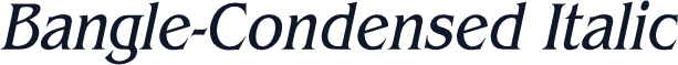 Bangle-Condensed Italic