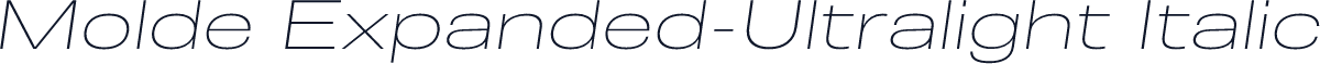 Molde Expanded-Ultralight Italic
