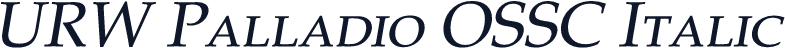 URW Palladio OSSC Italic