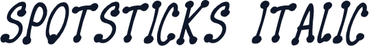 Spotsticks Italic