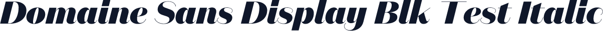 Domaine Sans Display Blk Test Italic