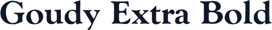 Goudy Extra Bold
