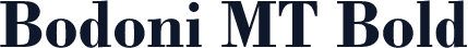 Bodoni MT Bold