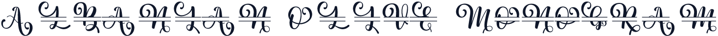 Albanian Olive Monogram 1