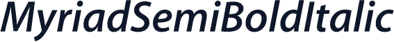 MyriadSemiBoldItalic