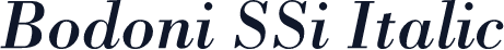 Bodoni SSi Italic