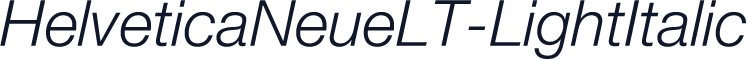 HelveticaNeueLT-LightItalic
