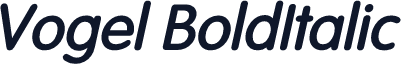 Vogel BoldItalic