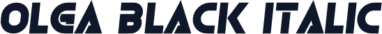 Olga Black Italic