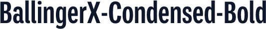 BallingerX-Condensed-Bold