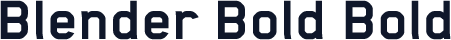 Blender Bold Bold
