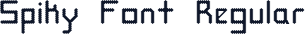 Spiky Font Regular