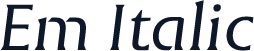 Em Italic