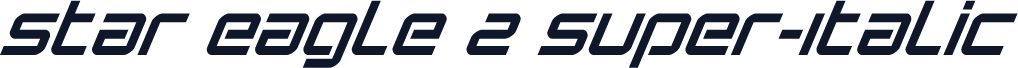 Star Eagle 2 Super-Italic