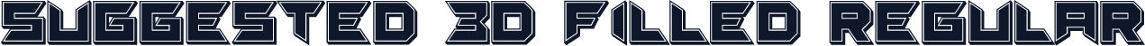 Suggested 3D Filled Regular