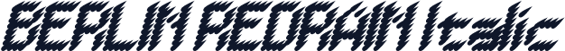 BERLIN REDRAIN Italic
