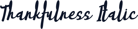 Thankfulness Italic