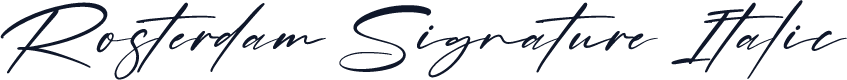 Rosterdam Signature Italic