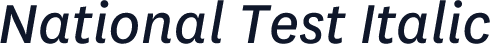 National Test Italic