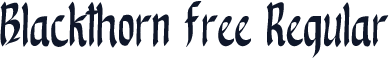 Blackthorn Free Regular