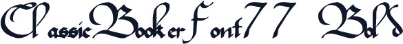 ClassicBookerFont77 Bold