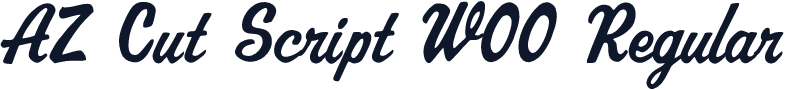 AZ Cut Script W00 Regular
