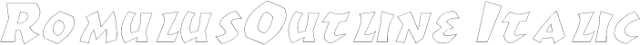 RomulusOutline Italic