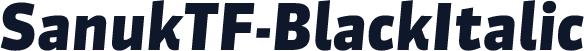 SanukTF-BlackItalic
