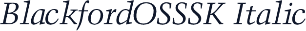 BlackfordOSSSK Italic