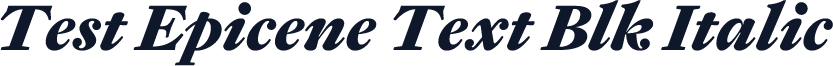 Test Epicene Text Blk Italic