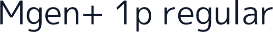 Mgen+ 1p regular
