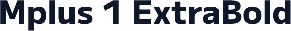 Mplus 1 ExtraBold