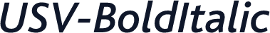 USV-BoldItalic