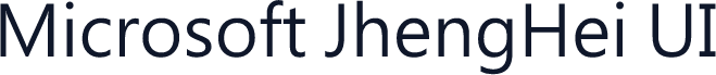 Microsoft JhengHei UI