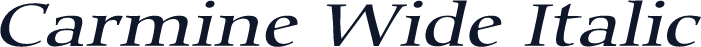 Carmine Wide Italic