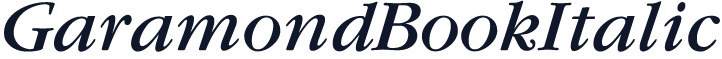 GaramondBookItalic