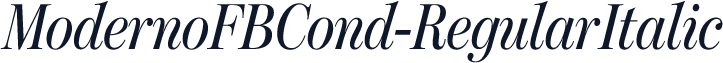 ModernoFBCond-RegularItalic